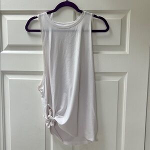 Athleta White Muscle Tee